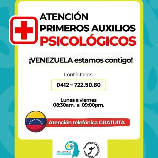 MarisabelParad1's tweet photo. @gabyarocha @gomelico Gaby divulga que en Venezuela Psicólogos sin fronteras Venezuela tiene mas de 100 Psicólogos listos para brindar apoyo emocional. Al mandar un msm a este número se canaliza el apoyo con algún colega https://t.co/IkeyZSdtmJ