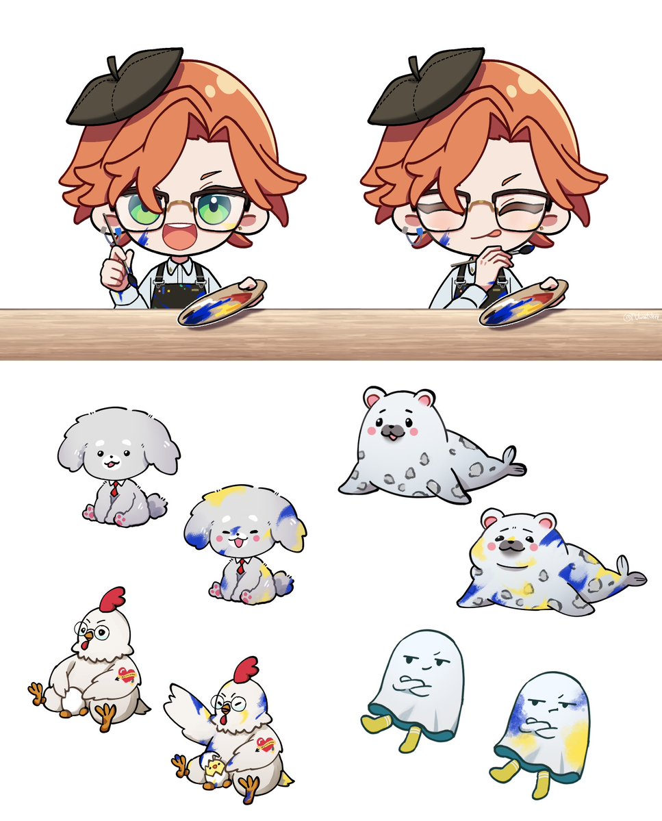 TUwantsleep's tweet photo. 畫動物朋友時好開心 https://t.co/rbfasYcA5s