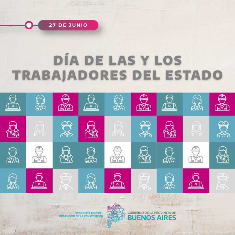 TesoreriaPBA's tweet photo. 📌Cada  política pública cobra vida gracias al trabajo comprometido de miles de  personas que, desde el Estado, aportan su conocimiento, esfuerzo y  vocación de servicio. En este día, reconocemos su valiosa labor y  saludamos especialmente a las y los trabajadores de la TGP. https://t.co/0NPjuIilKx