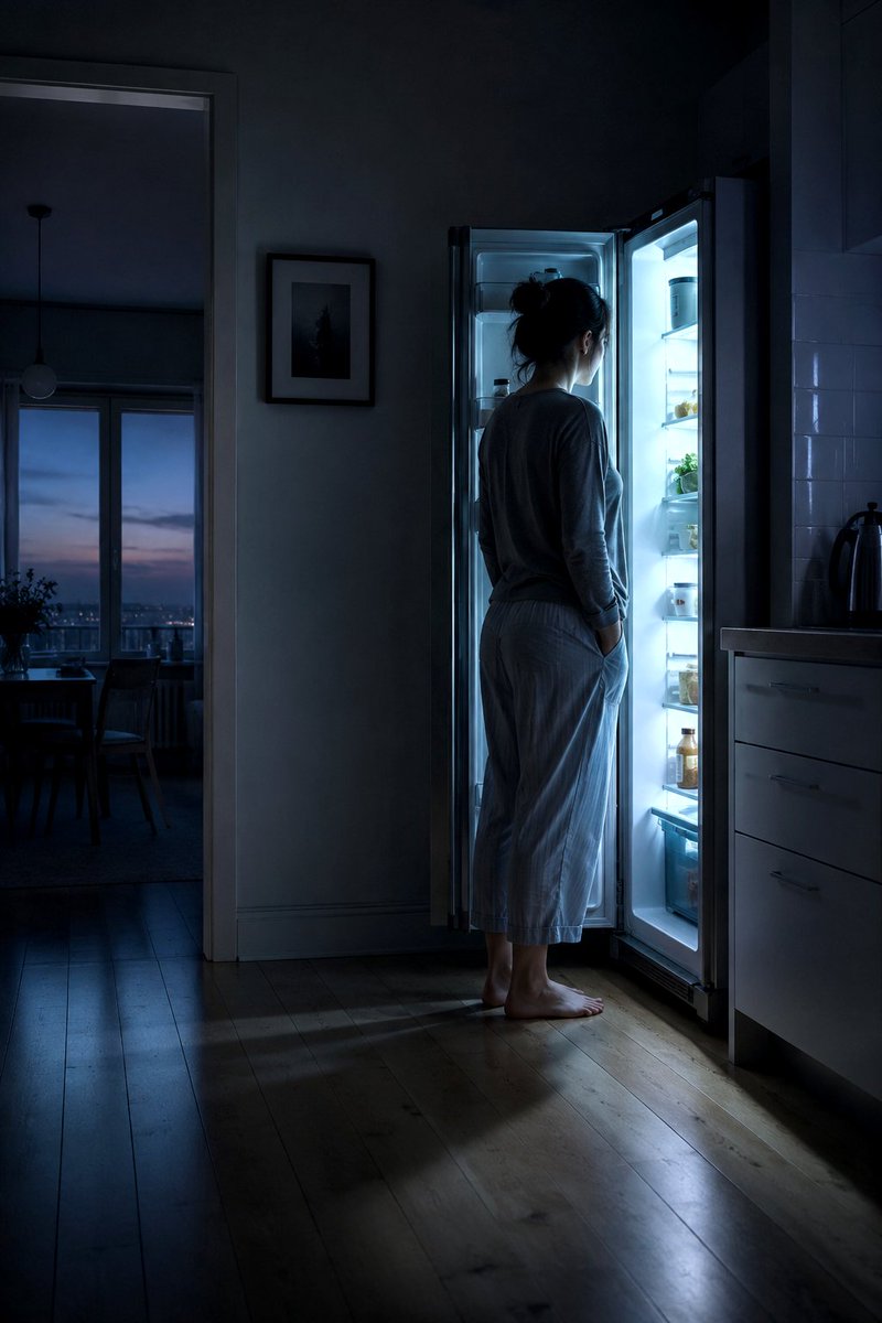 toronsil's tweet photo. [전시작품] 새벽 냉장고의 푸른 빛; The Blue Light of the Refrigerator at Dawn https://t.co/YlRFF5V0fn