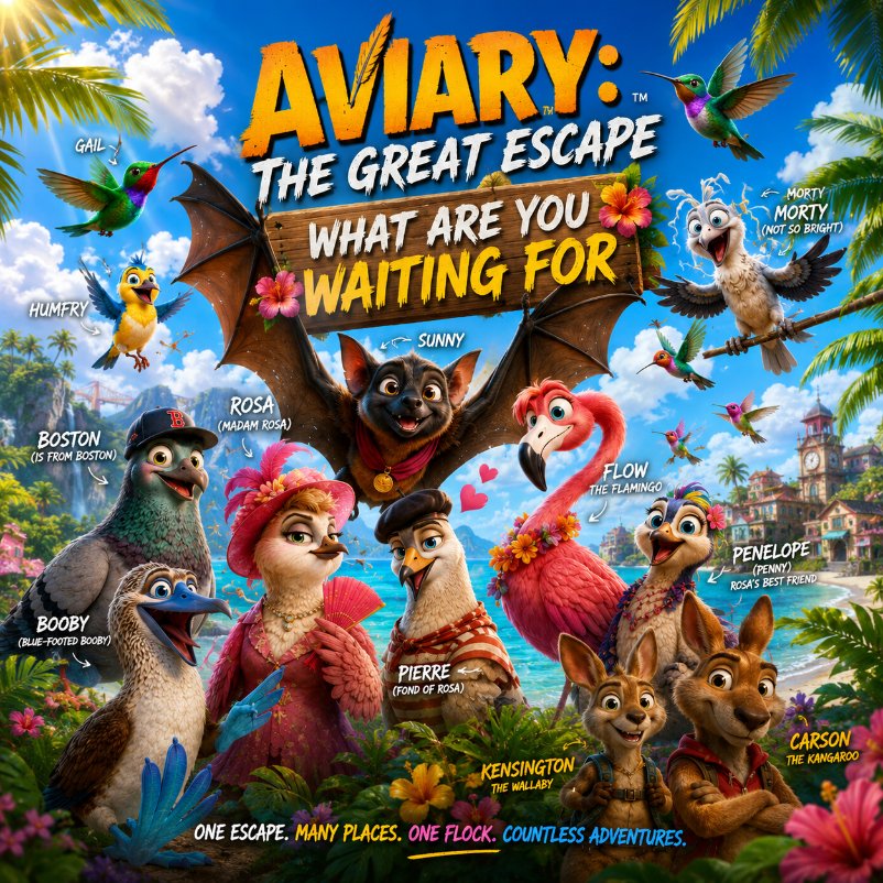 Gointotheforest's tweet photo. Check out our latest single "What are You Waiting For (Aviary: The Great Escape)" distributed by @DistroKid and live on Apple Music! https://t.co/fxLiJWHNlh This song captures the mood for our children's storybook https://t.co/p5F3KYEsTK