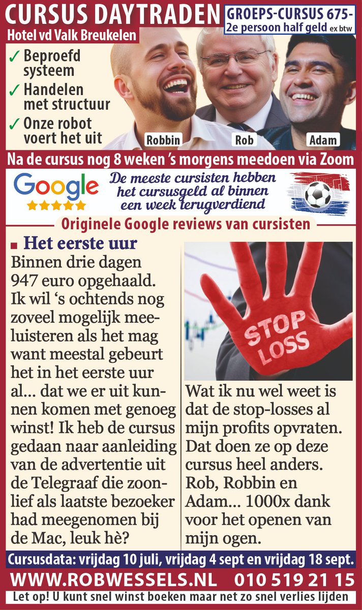 theRobWessels's tweet photo. #robwessels #daytraden #daytrading #cursusdaytrading #cursusdaytraden #cursus #daytrading #cursus #daytraden #aandelen #beurs #aex #dax #opties #beleggen #ayden #aegon #ahold #akzonobel #arcelormittal #asm #asml #asr #dsm #heineken #imcd #ing #kpn #nn #philips #prosus #randstad https://t.co/oSB7LsPQIi