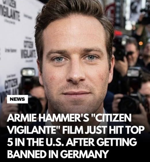 JohnPolluk's tweet photo. W świetle sukcesu Citizen Vigilante warto zauważyć,"great comeback" Armiego Hammera został wykreślony przez''zboczony''Hollywood po serii oskarżeń #MeTooo od byłych dziewczyn.Przeprowadzono śledztwo w jego sprawie,nie postawiono mu żadnych zarzutów Hammer stracił lata pracy. https://t.co/SdjrIdrhhQ