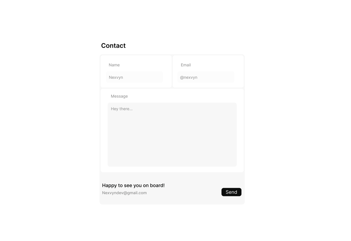 nexvyn's tweet photo. Finally sat down and actually started my portfolio. 

Only finished the contact section https://t.co/Qr01mOPQFR