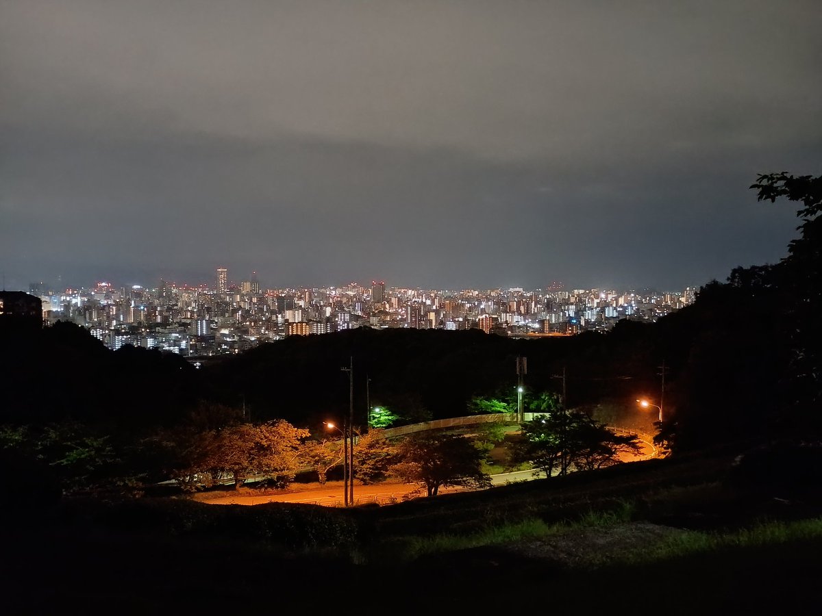 mituomio's tweet photo. 迎えに行く途中の公園から。
夜景綺麗だった。 https://t.co/xooudLT8st
