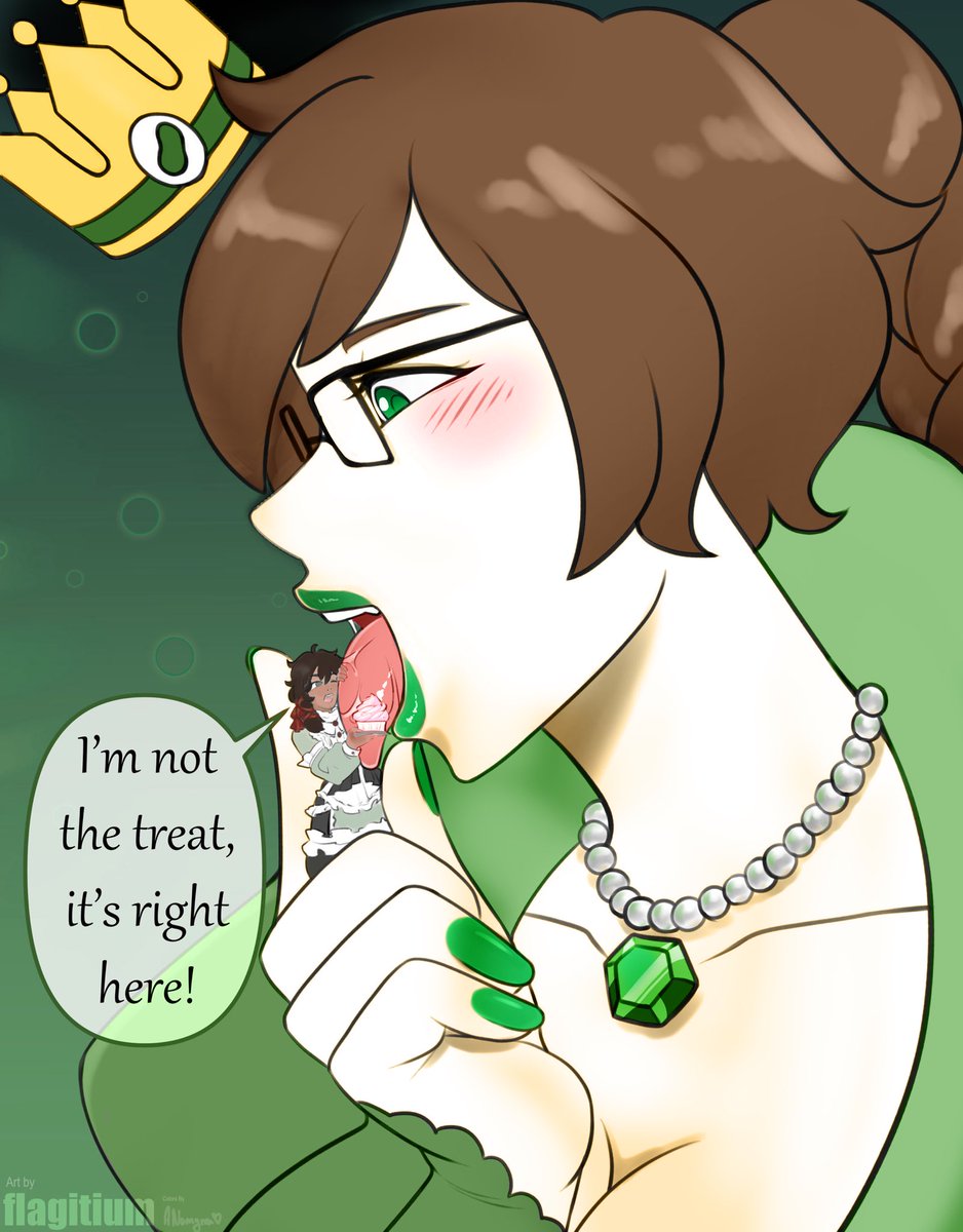 Sizeabletoast's tweet photo. Happy Birthday @TitanicTerra !

“Made you a cup- what are you doing ? The cake is the treat, not me!” 

Fun lil com I grabbed from @flagitium_Ulan  ^^
#giantess #vore #sizetwitter https://t.co/FizU7n3WvN