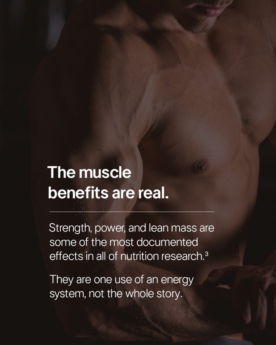 thegarybrecka's tweet photo. You should be taking creatine, even if you never step foot in a gym.

One of the biggest myths I hear is that creatine is only for bodybuilders.

The reality is your muscles aren't the only thing that use it. Your brain is one of the most energy-demanding organs in your body, and creatine helps support the system that keeps both your brain and your muscles fueled.
