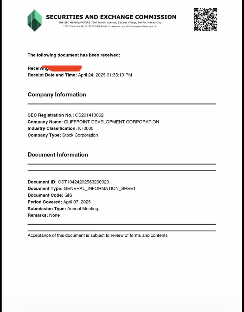 jesusfalcis's tweet photo. 🚨 On Bilyonaryo News Channel, NBI Director Melvin Matibag says walang Senator or Cabinet Secretary na nakalagay sa SEC documents ng Pax Libera Mining or Cliffpoint.

I saw the GIS or SEC documents myself and wala ngang Senador or Cabinet Secretary nakalagay!

👊 https://t.co/K6stId5NmD