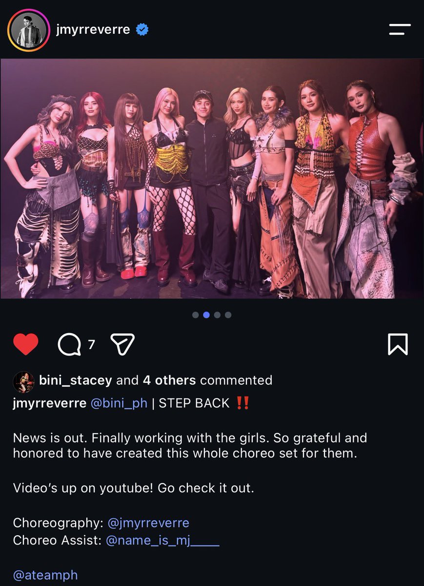 vitaiahmin's tweet photo. THE coach jm yrreverre created the choreo for bini’s step back?? queen things, hands down. https://t.co/Xrfrgr5wZ5