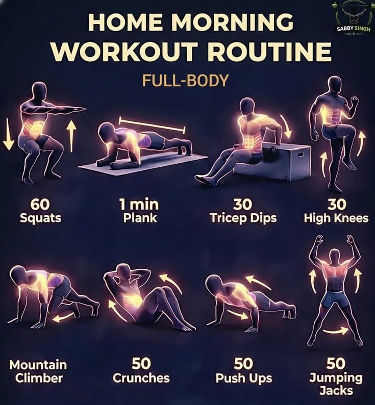 Knowledgefeedx's tweet photo. HOME MORNING WORKOUT ROUTINE https://t.co/oshs5RTQ2j