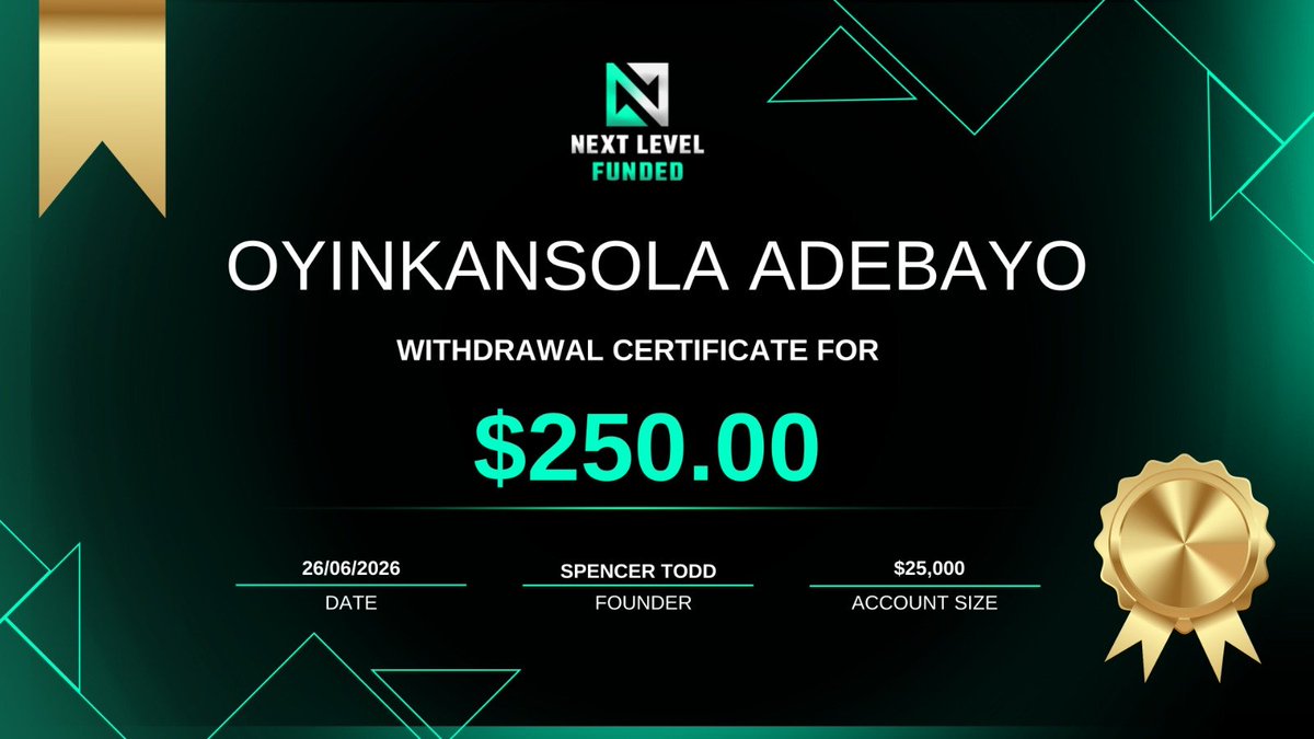 NextLvlFunded's tweet photo. The best notification a trader can receive?

"Payout processed." 💸

Congratulations to today's NLF payout recipients.

Keep stacking those payouts. 🚀
https://t.co/K49YVNdBuf https://t.co/7Ffd4VoTpd