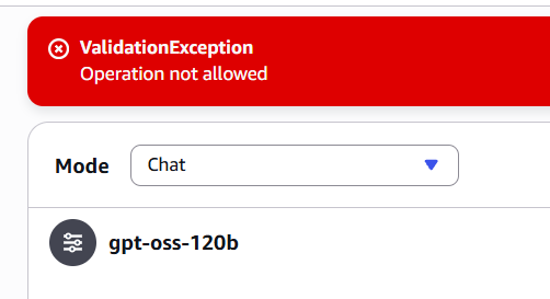 prod_bytes's tweet photo. Hey @AWSSupport, if you don't let new accounts use models, why add it as a free-tier activity? 🤷 https://t.co/1prhJRmgNr
