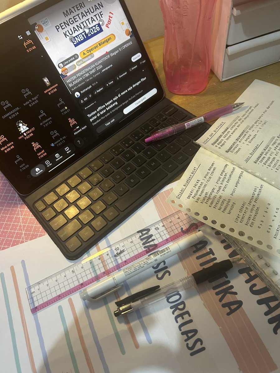 oldfashionedT_T's tweet photo. 27/6/26 — pertama kaliiiiii banget belajar funda matematika 😵‍💫 ternyata pengetahuan matdas aku belum sedalam itu makanya mutusin untuk belajar dari awal huhuhuh. tapi gakpapaaa keep goingggg! https://t.co/u58UfbMI3R