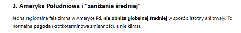 OnlyTrueKlimat's tweet photo. @jack__sparrow5 zapytałem groka, a ten mówi że to co się dzieje w Ameryce Płd to pogoda, a nie klimat - XD. https://t.co/9I7ezKooe2