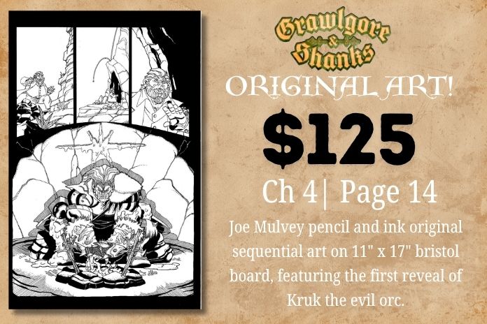 ComixTribe's tweet photo. New DROP of @JoeMulv sequential art from his brilliant new series with @johnlees927 GRAWLGORE &amp; SHANKS at a special price! https://t.co/mW2a8SJ7lW https://t.co/j30Ju7PGj8