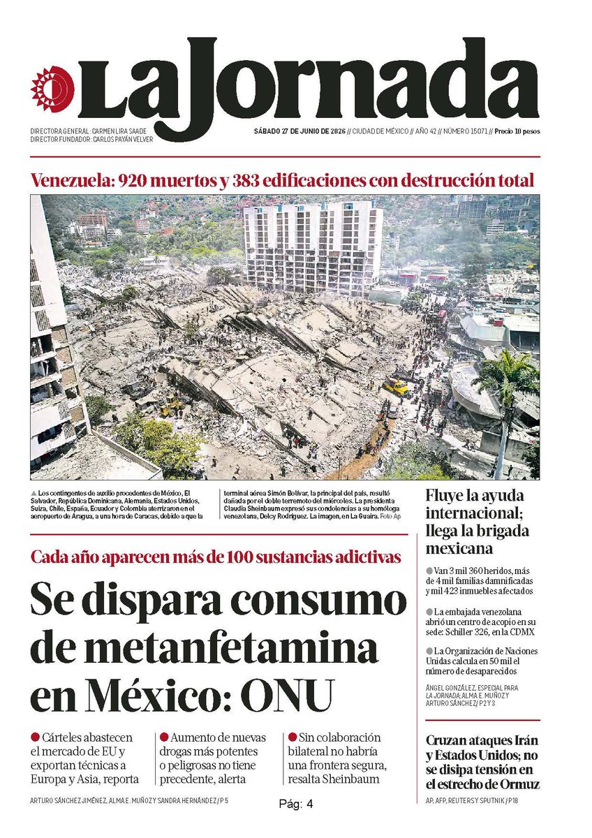 IMER_Noticias's tweet photo. 🗞️ || Mantente informad@. Estas son las portadas de los diarios publicados en Ciudad de México.

#PaísEn8Columnas
#PrimerasPlanas en #IMERNoticias https://t.co/zdAVJiuiNN