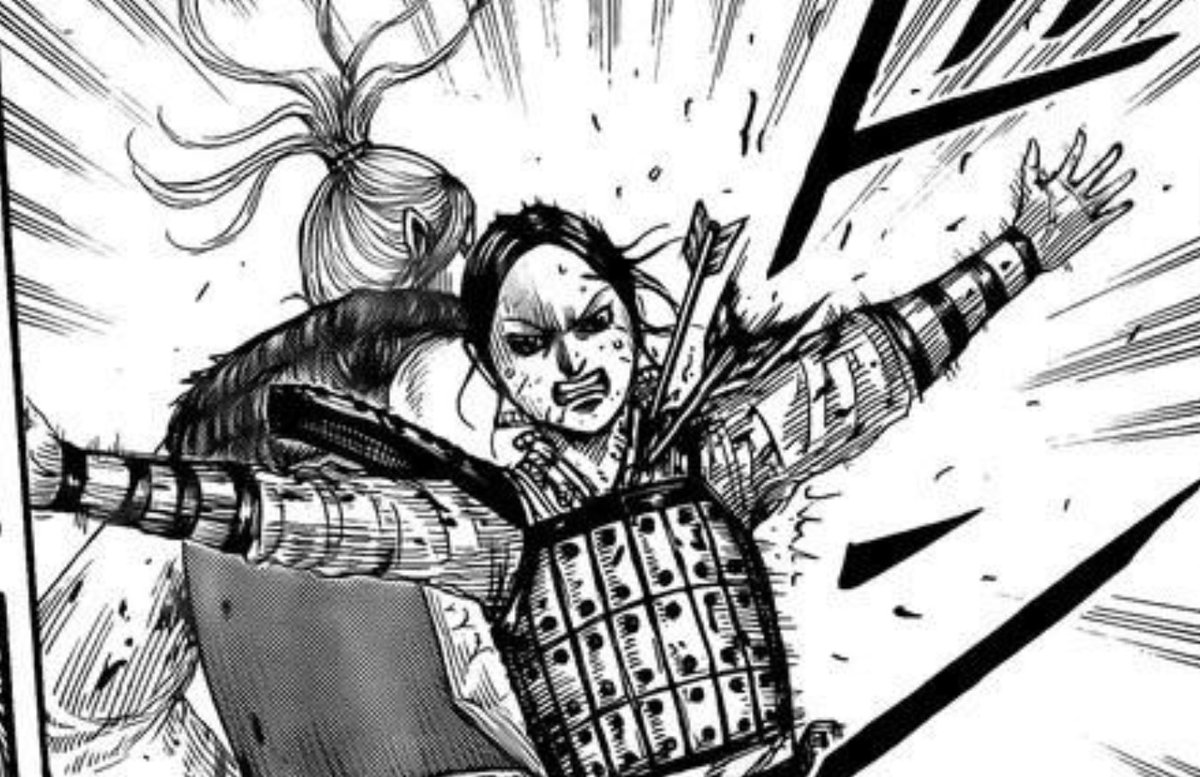 geosedano's tweet photo. Lendo Kingdom 873.. pela história da China, sei que Zhao cairá. Não consigo imaginar a tristeza da Kaine, se Riboku for morto (ou ela morrerá com ele?). Eles se casaram e prometeram voltar juntos para Ganmon :(

Por que o autor não fez Riboku ser cruel? Ele tinha que ser tão bom? https://t.co/YjeKF76QYd