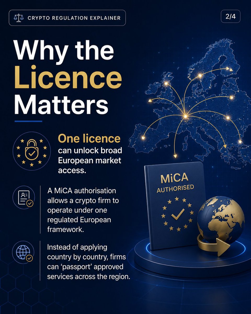 Chrysalis89's tweet photo. Binance is pulling out of the EU because of their failure to obtain a MiCA license. This post explains what MiCA is and why crypto exchanges with this license will be able to gain a competitive moat in the EU region. https://t.co/hcL4rGP4pK