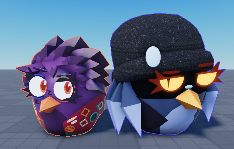 CassanovaBlitz's tweet photo. another little bit from my SIDETRACKED project! (1/2)

meet SHARD and BEANIE, two unlikely heroes united by fate to save the day from a pig incursion when stella's band is incapacitated!

shard - @CassanovaBlitz 
beanie - @willowgoncalvo 

#angrybirds #angrybirdsstella https://t.co/wKxjU81nnE