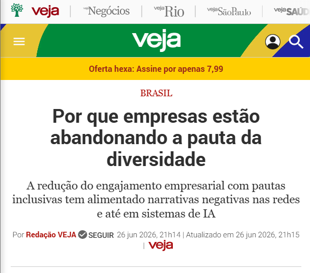 elivieira's tweet photo. Ontem, respondi a uma conta fake distorcendo estudo científico para atacar os gays, com a velha mania mentirosa dos intolerantes de nos associar à pedofilia.

Agora, voltamos à programação normal.

Esta entrevista chapa-branca da Veja com a gerente de marketing da Latam mostra muito bem por que a dita (e fictícia) “comunidade LGBT” continua perdendo popularidade.

Em momento nenhum a entrevistada toca nas razões pelas quais isso está acontecendo, nem a entrevistadora demonstra curiosidade por isso. O que nos faz perguntar qual é o propósito da entrevista, já que os elefantes na sala seguem intocados. Esqueceram de marcar a entrevista com “informe publicitário”?

Nos últimos anos, vimos o grande grupo político que podemos chamar de progressismo identitário defendendo a inclusão de atletas do sexo masculino no esporte feminino. Parece que eles torciam que os fãs e profissionais do esporte simplesmente largassem sua paixão por mérito, indissociável do esporte, e colocassem no lugar o valor eminentemente progressista da “inclusão”, que infantiliza o “incluído” e o coloca em risco com tratamento especial. Observe as crianças: aquela mais reclamona, mimada e com uma tendência a levar suas injustiças percebidas aos adultos, pedindo punição às outras, é popular entre as demais? Não. Pelo contrário.

Não satisfeito, esse grupo político usou a popularidade de seus valores na ciência e na medicina para implantar o programa insensato, pouco científico e pouco hipocrático de bloquear as puberdades de crianças que insistem que querem pertencer ao outro sexo. Ignorando décadas de estudo cuidadoso, aquele que indicava que a maioria desiste com o tempo.

De repente, a figura associada à pauta da “diversidade” sexual deixou de ser Harvey Milk, deixou de ser a história triste de injustiça contra o casal fictício de Brokeback Mountain, e passou a ser associada a mimados que achavam que ninguém faria nada se colocassem homenzarrões musculosos para tirar títulos de mulheres na natação, no levantamento de peso, no vôlei etc.

É uma mentira, aliás, chamar de pauta da “diversidade”. Na verdade, era uma pauta de uniformização de pensamento, perseguição inquisitorial a quem pensasse diferente, inclusive a gays, lésbicas e trans que pensassem diferente. Era a mesmice tediosa fazendo crossdressing de diversidade. Mas a maquiagem colorida era mal aplicada e não convencia. Todo mundo podia ver o volumão de intolerância ali, despontando nela.

Ademais, desde quando é normal empresas abraçarem pautas políticas? Quando quiseram que a gente se escandalizasse com a procissão de empresários das Big Techs na posse de Donald Trump, era tarde demais. Já estávamos dessensibilizados depois que as mesmas empresas tentaram expurgar opiniões contrárias ao progressismo do ambiente público. É difícil se escandalizar com a vida sexual de prostitutas. 

Nunca houve uma comunidade LGBT. Uma comunidade compartilha mais que espaços físicos e estilos musicais: é um nexo cultural de gerações. A “comunidade” LGBT é um balaio de gatos de pessoas que são o que são por acidentes de nascença, modas ideológicas (certamente o caso dos "não binários") e até, crescentemente, fetiches — como se muita gente estivesse ansiosa por saber que uma fração pequena das pessoas gosta de se vestir de cachorro para fazer sexo.

Rosana, a fotógrafa lésbica da minha cidadezinha mineira, responsável por gerações de fotos de eventos e das formaturinhas das crianças, faz parte da nossa comunidade local, onde é bem quista, ou tão quista quanto qualquer outra pessoa ali. Ela certamente não faz parte de uma “comunidade” que inclua Dylan Mulvaney, um ator fracassado da Califórnia que saiu do musical Book of Mormon e descobriu de repente, por coincidência quando isso estava na moda no TikTok, que na verdade ele era “mulher”. Daí virou “garota” propaganda da cerveja Bud Light, causando prejuízo de 20 bilhões à cervejaria Anheuser-Busch InBev por boicote dos consumidores. ( https://t.co/XXKaZ98h7o )

Meu ponto não é atacar trans. Na verdade, eu defendo há anos a tipologia de Blanchard e acho que transexuais homossexuais não deveriam levar a culpa pelo que autoginéfilos fazem.

Meu ponto é que basicamente quase tudo o que se fez em nome desse balaio de gatos desde a conquista do casamento gay foi errado — do papo furado da “comunidade” aos excessos do autoritarismo woke.

Todo mundo ocupa alguma minoria. Basta viver o bastante: ou você começa a integrar a minoria dos deficientes, ou a minoria dos idosos cujos amigos na maior parte já morreram. Pela combinação da sua personalidade, seus gostos peculiares, sua genética e os acidentes pelos quais você passou, ninguém é igual você.

O que a gente faz consensualmente entre quatro paredes, ou quem a gente escolhe como companheiro de vida, diz muito pouco sobre quem nós somos. Quem é inteligente faz essa conclusão facilmente e segue a vida, ignorando barulho irrelevante como qual sinalização de virtude a Latam está fazendo atualmente como parte de seu desperdício de dinheiro com marketing.

A entrevista é parte disso. Insiste na sinalização de virtudes, ignora os problemas que o público corretamente enxergou nisso. Os publicitários estão sempre numa espécie de guerra armamentista com o público: para cada ferramenta de manipulação que o publicitário inventa, o público cria uma resistência de ceticismo, motivando a próxima mentirinha branca do publicitário sobre o produto ou o serviço que ele oferece. Essa relação ecológica, às vezes conflituosa, às vezes harmônica, mais reflete do que causa os ventos culturais.

O erro do publicitário militante é achar que o giro da biruta causa a direção do vento. O vento mudou e não há nada que ele possa fazer a respeito. Não foi ele que fez a biruta virar a favor do woke antes, aliás.