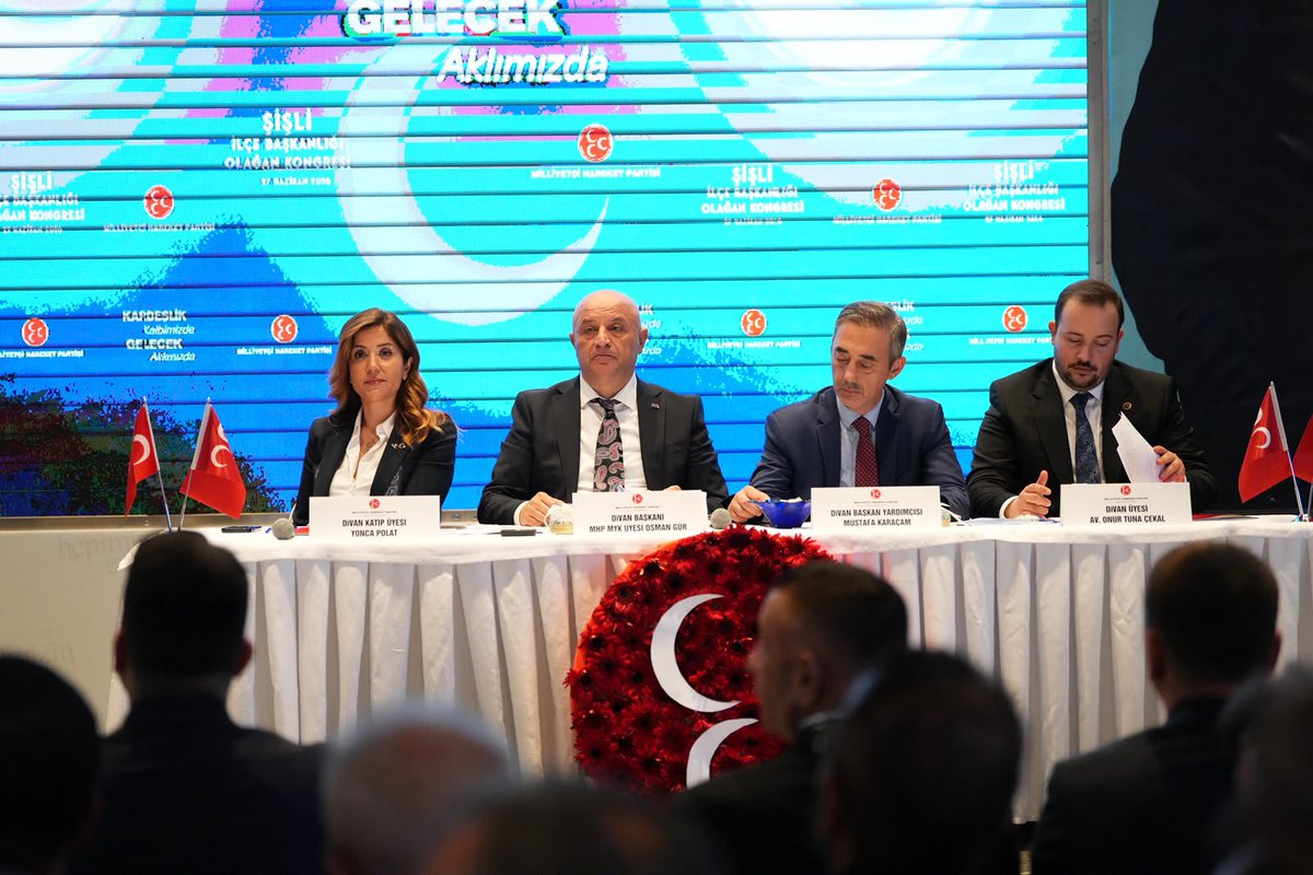 OsmanGurMHP_'s tweet photo. 📍 Şişli 

Divan Başkanlığını yaptığım MHP Şişli İlçe Başkanlığımızın Olağan İlçe Kongresi’ni; MYK Üyelerimiz Sayın Hayati Arkaz, Sayın Yavuz Tellioğlu,İl Başkanımız Sayın Volkan Yılmaz, İl Başkan Yardımcılarımız, İlçe Başkalarımız,Ülkü Ocakları Başkanlarımız ve yöneticilerimiz ile kıymetli ülküdaşlarımızın katılımlarıyla gerçekleştirdik.

Birlik ve beraberlik içerisinde tamamlanan kongremizin; seçilen İlçe Başkanımız Sayın Oğuz Tolga Cabbar ve kıymetli yönetimine ve Şişli ilçemize hayırlı olmasını temenni ediyorum..
Gelecek Aklımızda.
Kardeşlik Kalbimizde.