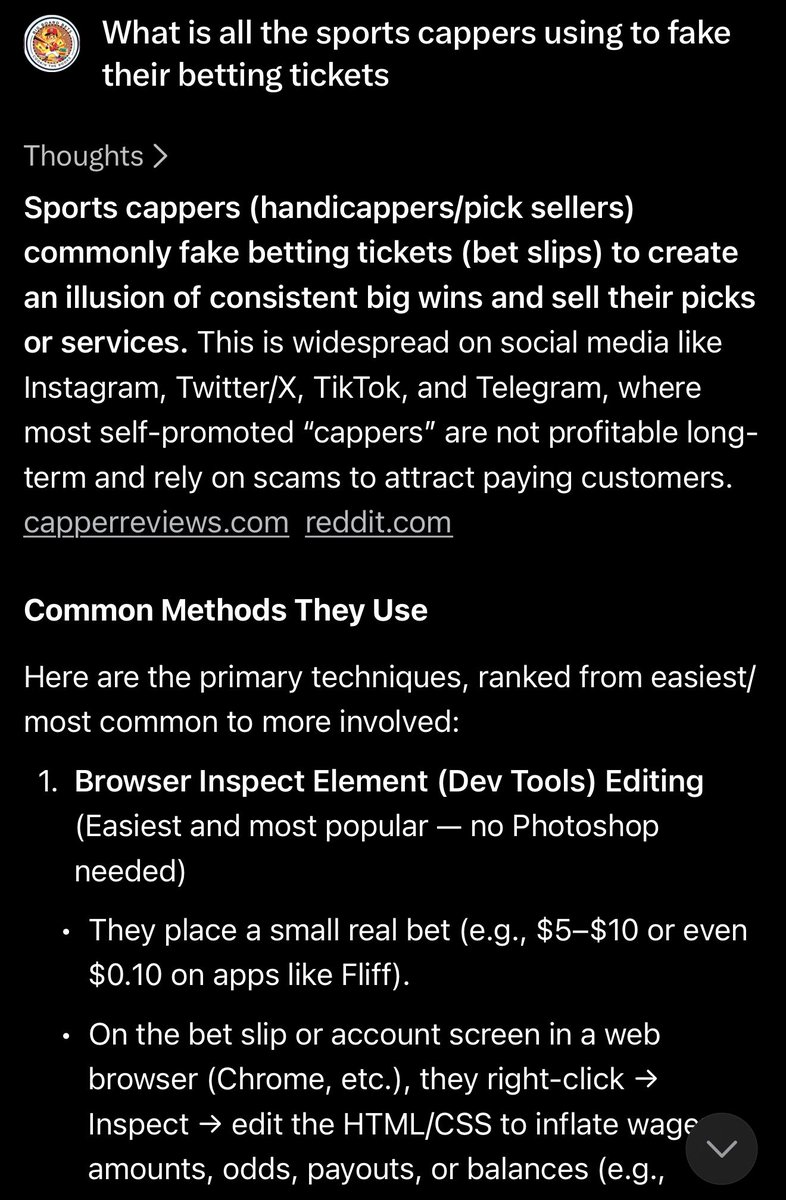 SGP_Vick's tweet photo. Man if someone came up with a way to show all the cappers that are using this Inspect Element tool, they would be rich https://t.co/n3Pdo0YQge