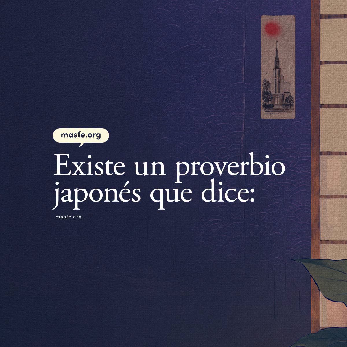 Masfe_org's tweet photo. ¿Cuál es tu favorito? 
#masfe #proverbiojapones #cristianos #reflexión https://t.co/5e2ay7rIPG