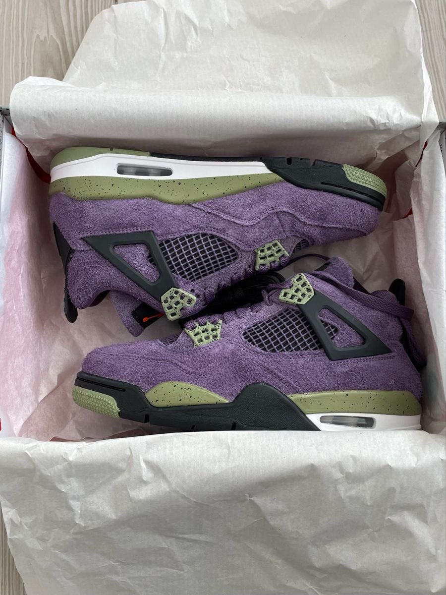 RaderMichael's tweet photo. Jordan 4 Retro Purple 💜“Canyon “ 🩵💥

#Retro #PurpleVibes https://t.co/BLBzrgADeN