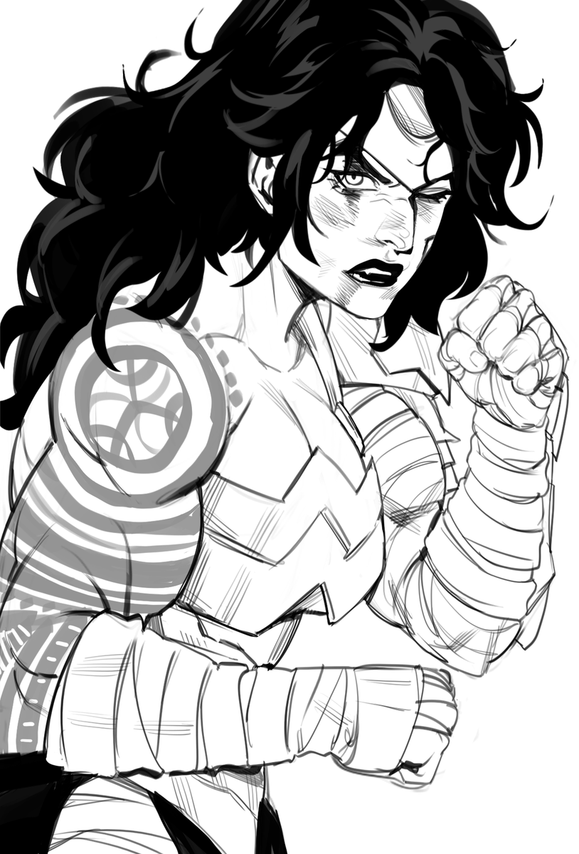 azc2003's tweet photo. old absolute wonderwoman sketch https://t.co/iSmAwaGU4G