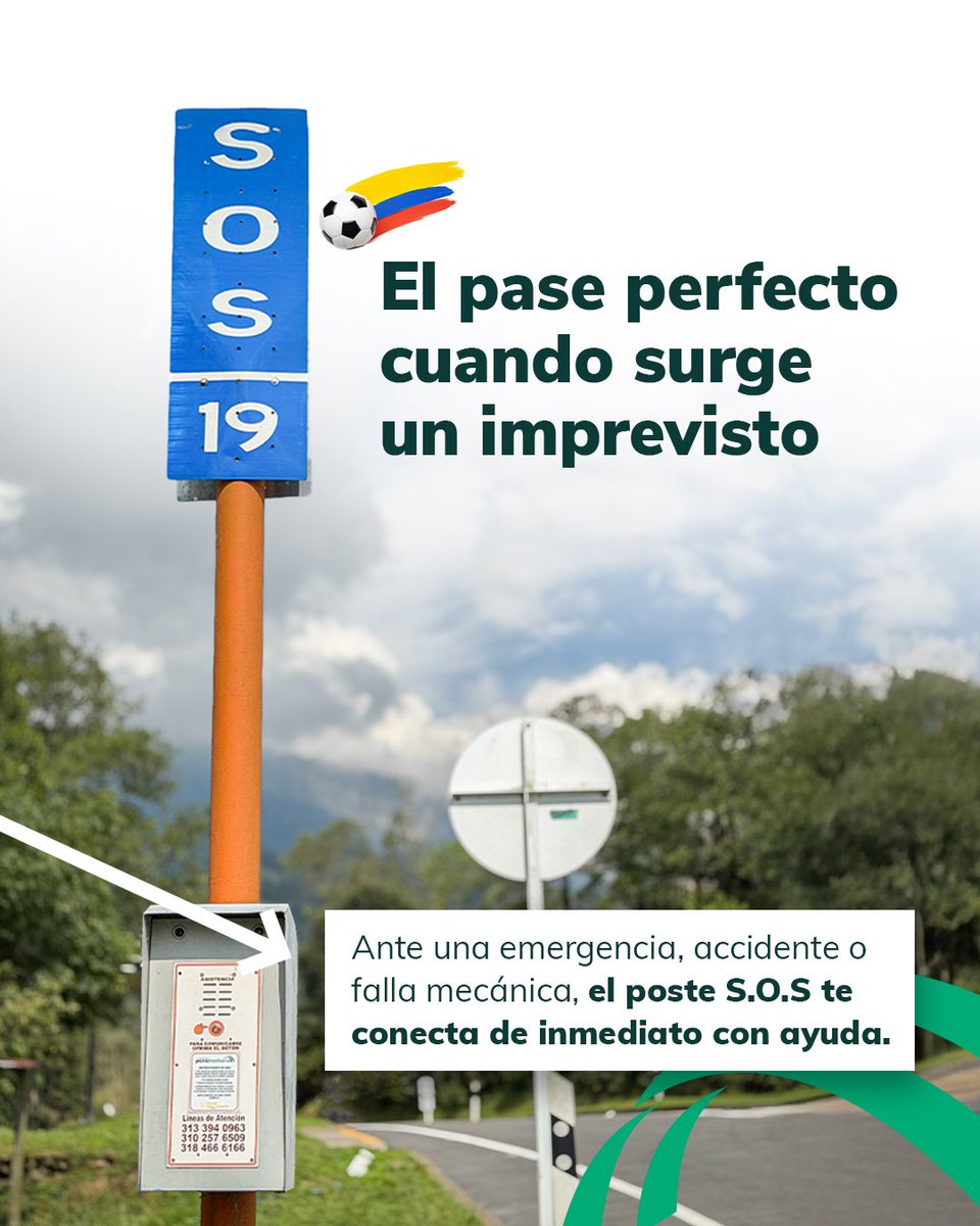 ConPanamericana's tweet photo. En cada recorrido, los postes S.O.S. están para brindarte apoyo cuando más lo necesites. Ante una emergencia, son un respaldo para conectarte con ayuda y recordarte que no estás solo en la vía. ⚽🛣️

#ConcesionariaPanamericana #Proindesa #UnSoloEquipoEnLaVía https://t.co/nMyHdru35w
