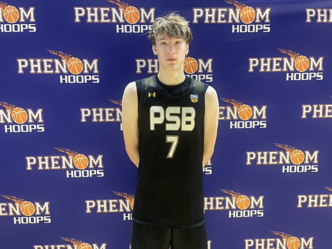 JeffreyBendel_'s tweet photo. Big fan of everything 6’8 ‘27 Heath Johnson (Pinecrest) has shown as a two-way big man. Love his blend of size, skill, and effort. Displaying smooth touch and footwork on the block. Very active on the glass. Moves well for his size. Scholarship-level prospect #PhenomTeamCamp https://t.co/HzTO4cLWfD