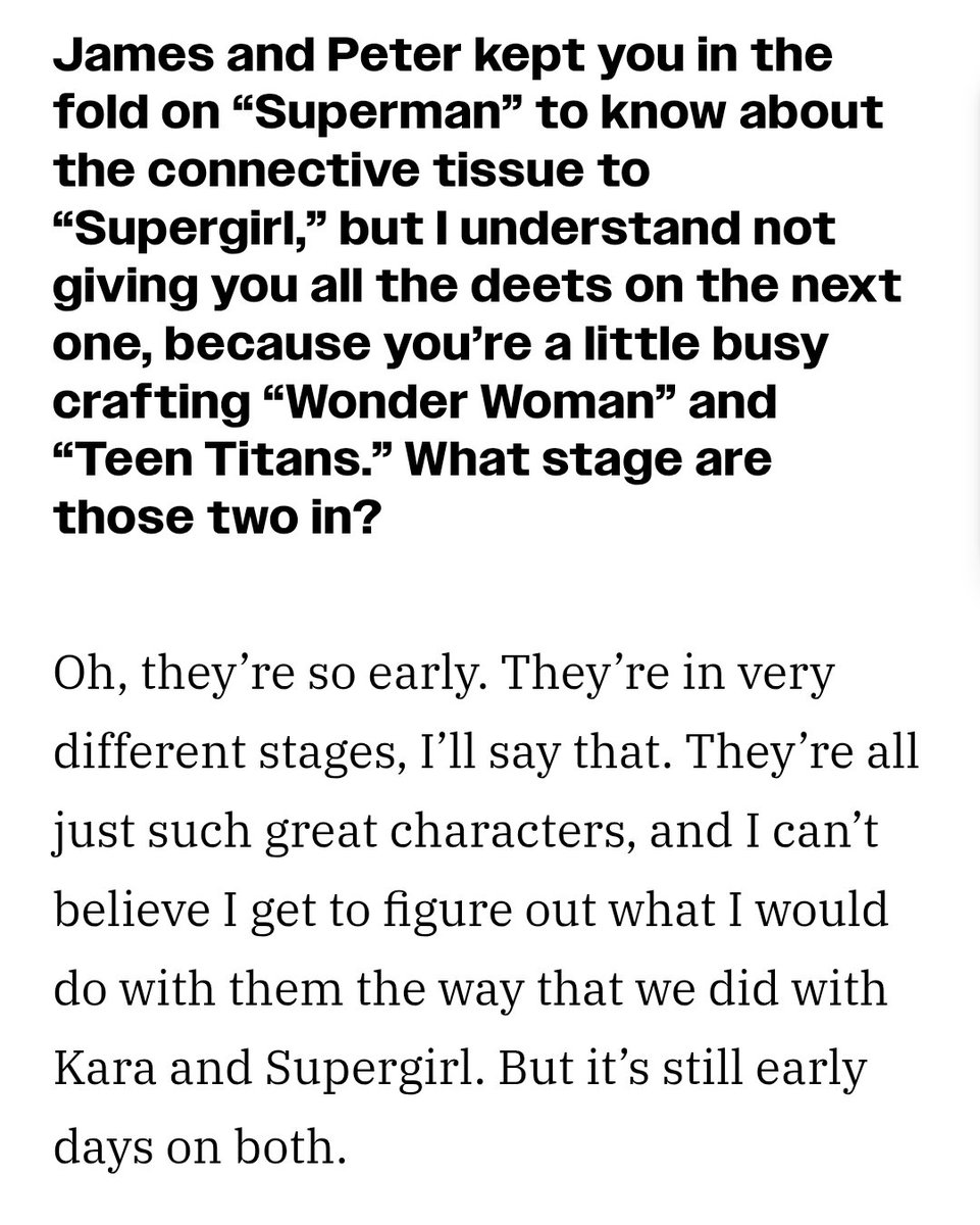 DCUAmazons's tweet photo. Ana Nogueira (Supergirl) updates on the Wonder Woman project, saying the script is still “so early” in its development stage.

(Source: Variety | https://t.co/yiW2ca0Vlb) https://t.co/d8ypMqsDcJ