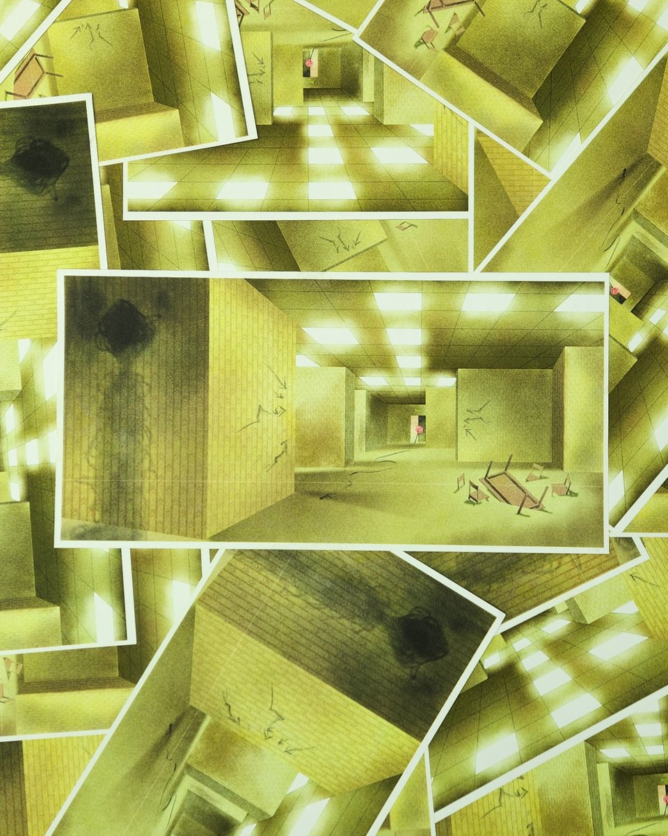 batsouppe's tweet photo. 『 have i been here before...?』

backrooms 4-color risograph print https://t.co/ls72TSKdzz