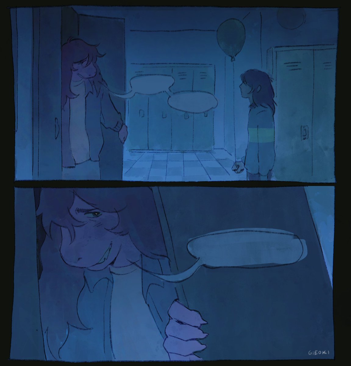 gieoki's tweet photo. thanks for walking me home #deltarune https://t.co/Hl2tFdAI1z