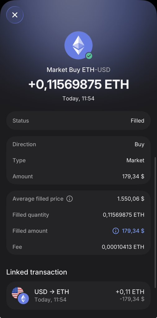 FreenDayer's tweet photo. Notatnik inwestycyjny #3

Dokupione ETH.

💵 179,34 USD
📊 Cena: 1 550,06 USD
Ξ Ilość: 0,11569875 ETH

Spokojne budowanie pozycji.
Bez emocji, zgodnie z planem.

#ETH #Ethereum #Crypto #DCA https://t.co/EVBD4iBMwu