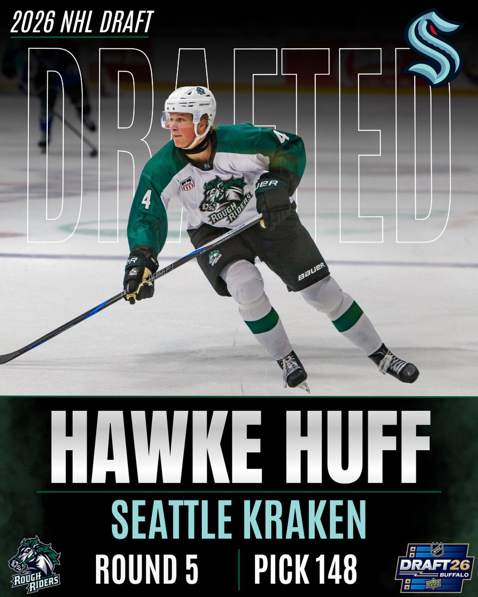 RidertownUSA's tweet photo. Huff is headed to Seattle!

With the 148th pick, the Seattle Kraken selected RoughRiders Hawke Huff! Congratulations to Hawke and the Huff family! 

#LetsRide #USHL #SeattleKraken https://t.co/IwU3dbsMLI