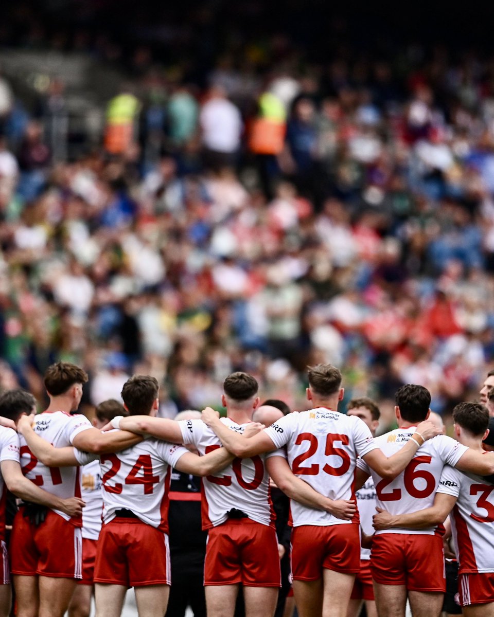 TyroneGAALive's tweet photo. All-Ireland Senior Football Championship Quarter-Final - Full Time 

Tír Eoghain 0-27 (27) 
Ciarraí 2-25 (31)

Our season comes to an end after a hard-fought battle in Croke Park. https://t.co/EZaSRQqeGj