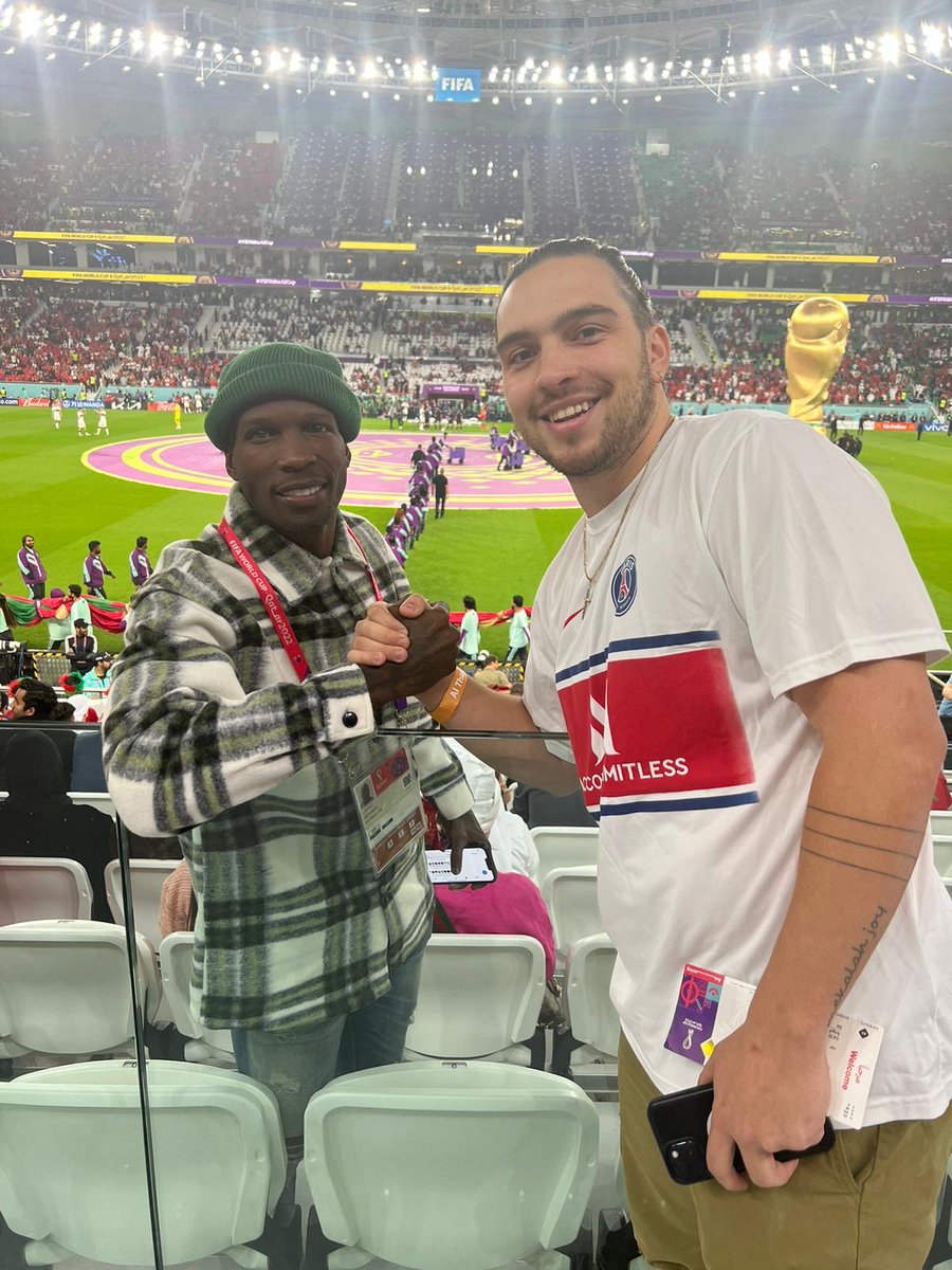 juliangriv's tweet photo. @ochocinco I’ll be at game tonight let’s run it back to back world cups 📸 ? https://t.co/wbwhFW9zRw