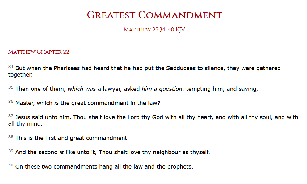Wmb_Bravo's tweet photo. @Ciambronea84 @JamieBonkiewicz Someone forgot #TheGreatestCommandment https://t.co/LRMqv80Fwq