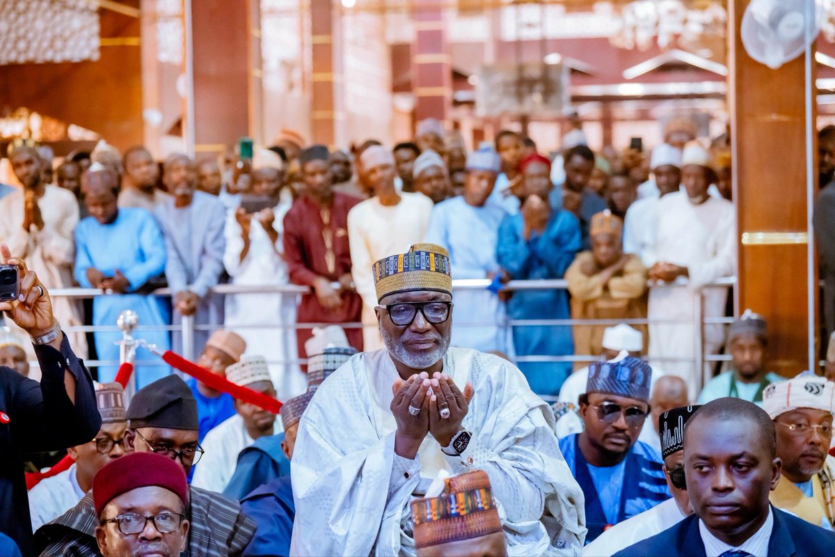 KashimSM's tweet photo. Earlier today in Kaduna State, I joined family, friends, and well-wishers at the Wedding Fatiha of Salihu Bello (Sudais) and Amina Abubakar Abdullahi (Walidah) at the Sultan Bello Mosque.

It was a pleasure to celebrate with the family of my longtime friend, Alhaji Abubakar Abdullahi Attajiri, on this joyous occasion.

I congratulate the newlyweds and pray that Almighty Allah (SWT) blesses their union with love, peace, understanding, barakah, and righteous offspring. May He grant them a lifetime of happiness together, ameen.