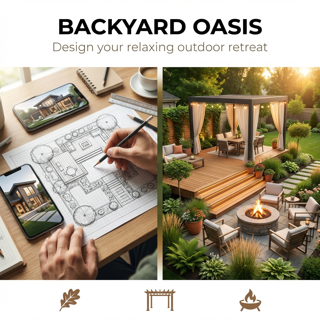 SandyWickware's tweet photo. 🌳 Transform your backyard into a relaxing oasis without breaking a sweat. Sketch layouts on graph paper, pick materials that flow from your home, and add fire pits, pergolas or tiered decks for interest. Unlock more outdoor design secrets here: https://t.co/12ma0UU9lA https://t.co/fO0DTFhUM5