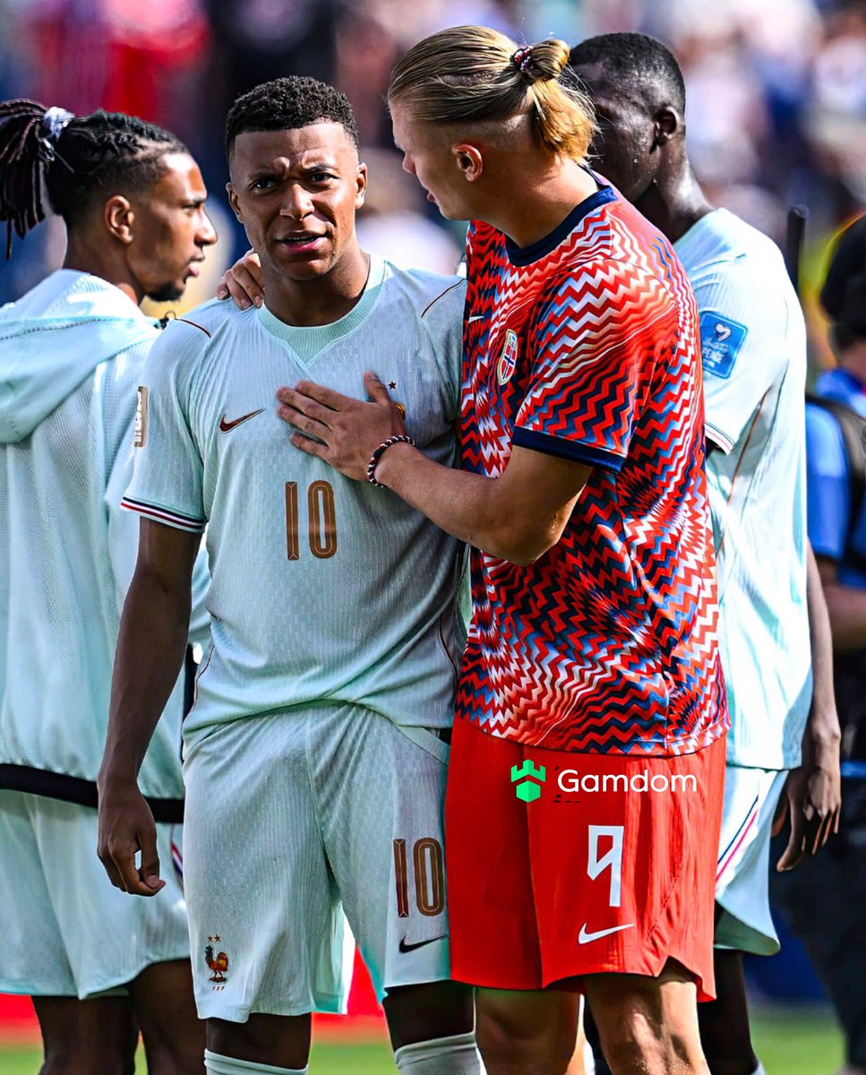 Kylian's tweet photo. 🗣️ Erling Haaland: “Kylian? France are so lucky to have him. I wish he played for Norway. He’s so fast, so strong… he’s an incredible player.” https://t.co/HuHyQMcfpP