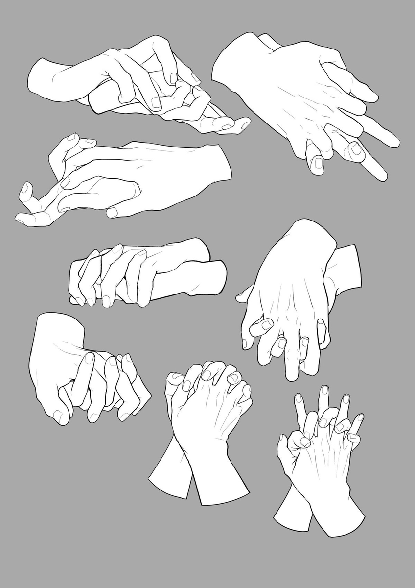 LimboSketch's tweet photo. Drawing hands together is so hard... https://t.co/KNVkY2trhd