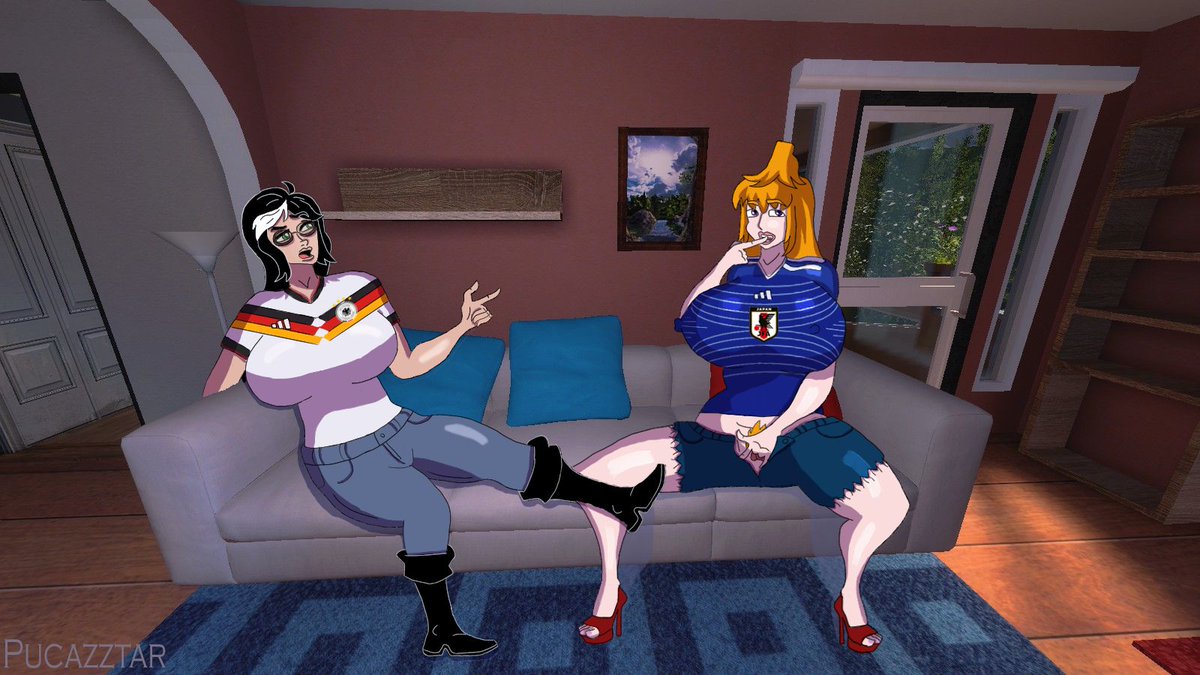 DrawingMyers22's tweet photo. Tilda Von Titantanks and Diva Mizuki
Apparently, Tilda doesn't know they're placing bets😅
#nsfwtwt #NSFW #MNF #MeetAndFuck #2dart #digitalart #Worldcup  @MeetNFuckGames https://t.co/MdsUiA5lTo
