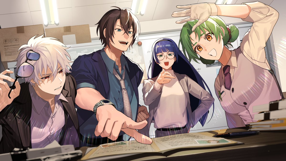 ChioPistaV's tweet photo. 𝐂𝐚𝐥𝐥 𝐨𝐟 𝐂𝐭𝐡𝐮𝐥𝐡𝐮
『1st GAME-捜査一課は、英雄じゃない-』
制作：弱小亭ろっしー 様

𝐊𝐏：蒼井ろんど

𝐏𝐋 / 𝐏𝐂：
あるある　　/ 有沢 或人
千尾ぴす汰　/ 阿久津 零斗
幸野れてん　/ 伊達 美冬
愛白遊兎　　/ 榛音 ユニカ

-END A：全生還-

イラスト：オロロ 様
#ふぁすげ推理し隊 https://t.co/SAGEmqJcTf
