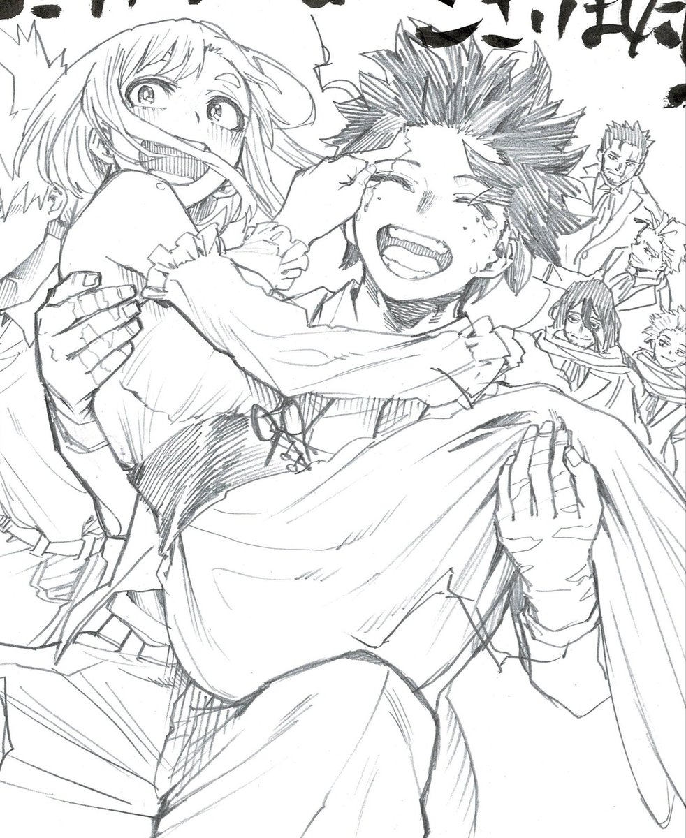 theteIephoneman's tweet photo. to the MHA animator who illustrated this…

you have my entire heart!🩷💚🫂 https://t.co/3p2ji0a460