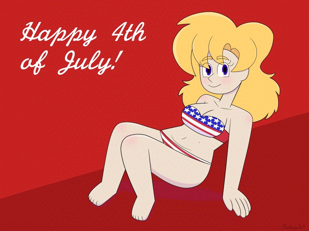 MadDoggoArt's tweet photo. July pin up of Catherine 
#art #artwork #digitalart #oc #originalcharacter
#candaday #4thofjuly https://t.co/qaC1SmYAsy