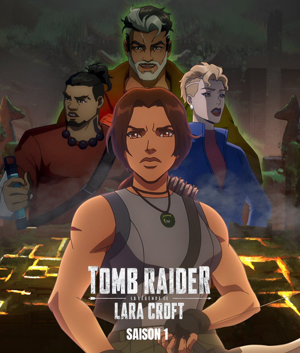 FilesTomb's tweet photo. Voici mes poster illustratifs pour la saison 1 et 2 de Tomb Raider : La Légende de Lara Croft de Netflix.  Je voulais que les deux saisons soient complémentaires avec la même structure visuelle. 

#tombraider 
#laracroft https://t.co/m7X0GnCkw0