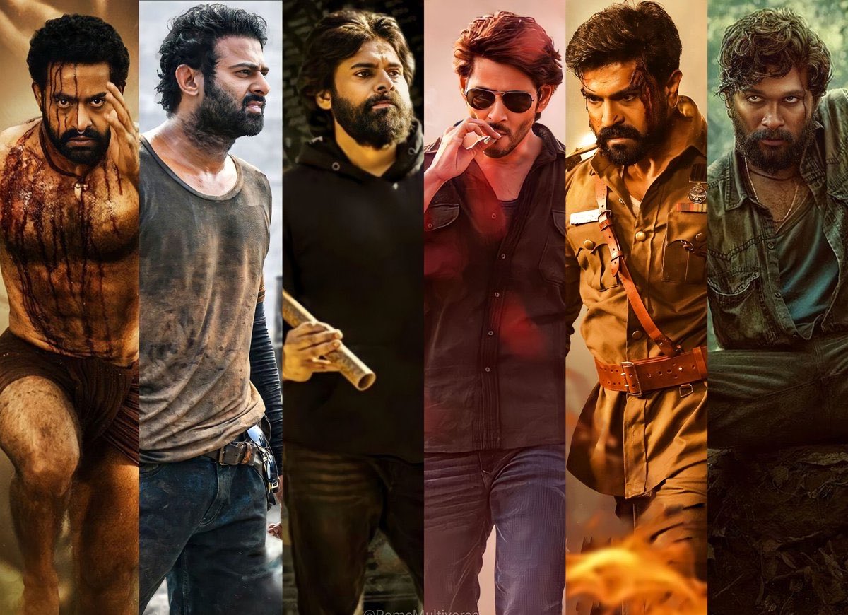 Andhra2day's tweet photo. The last Commercial Hit of Top 6 Tollywood Stars (Critics Genuine Opinion)

Kalyan - #OG
Mahesh - #SariLeruNeekevvaru
Prabhas - #Kalki2898AD‌
Tarak - #Simhadri
Arjun - #Pushpa2
Charan - #Peddi https://t.co/9HreyAvAaE