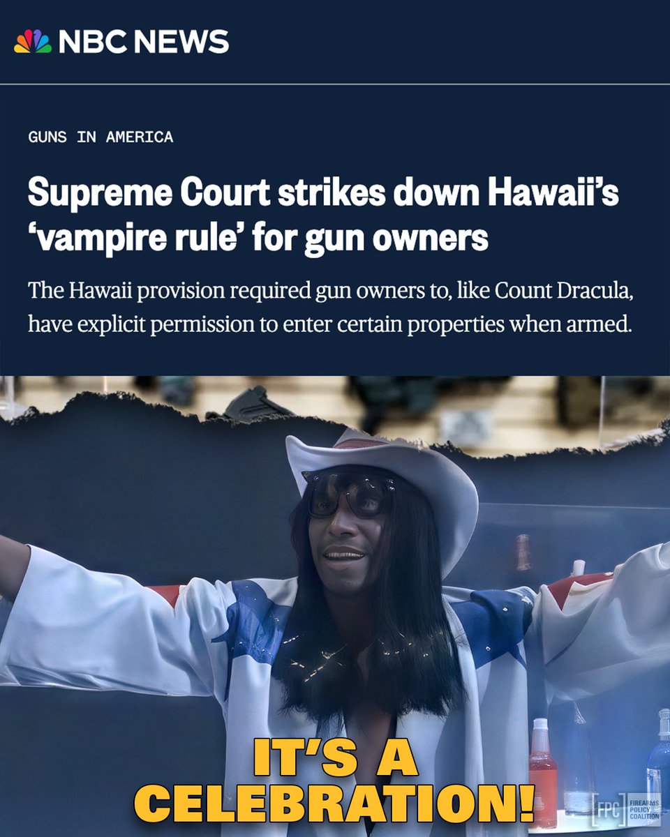 gunpolicy's tweet photo. Let this serve as a warning to California, New York, and every other authoritarian regime trying to subvert the Constitution.

We’re coming for your gun bans. https://t.co/zCcYvNFfqy